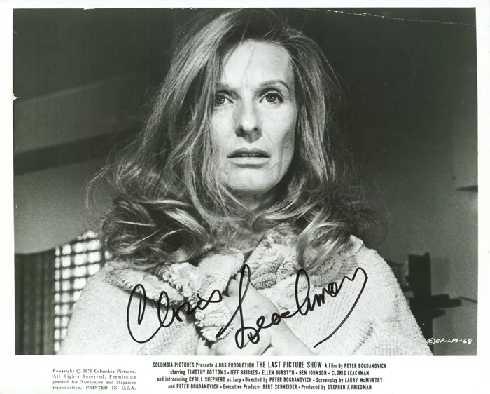 Cloris Leachman autograph