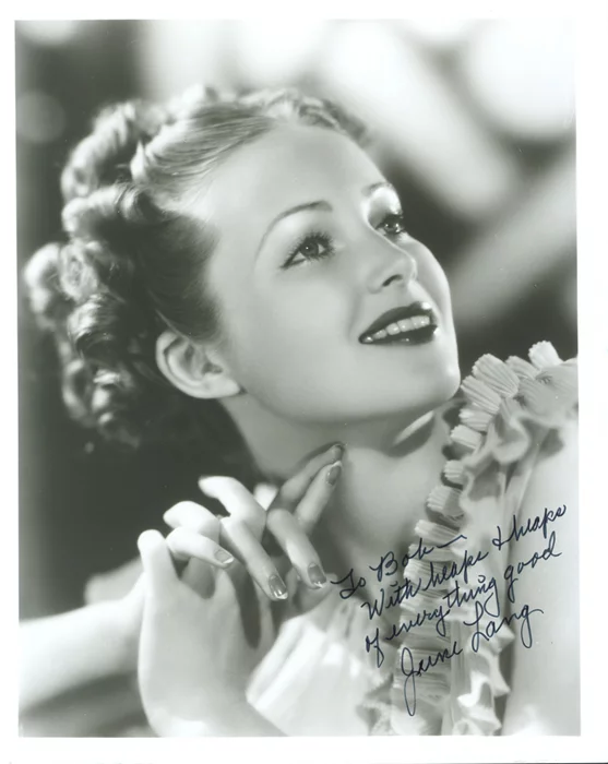 June Lang autograph