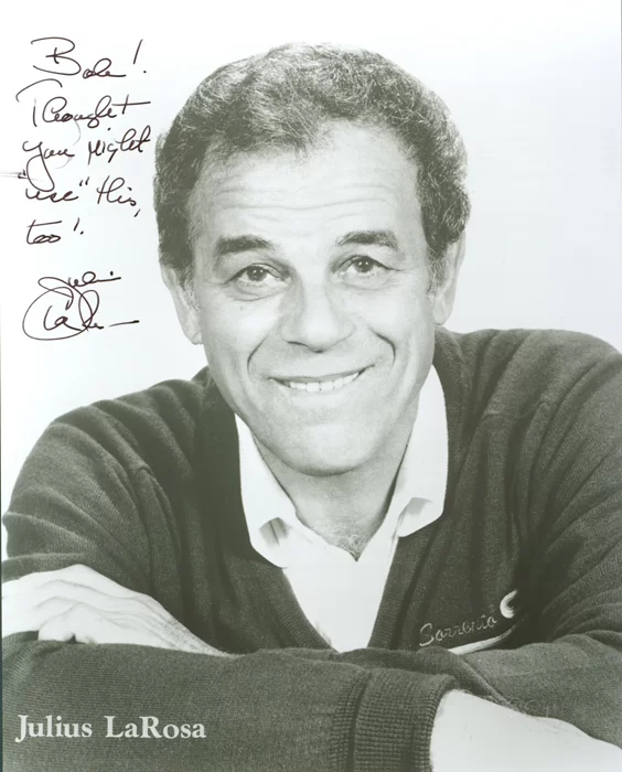 Julius LaRosa autograph