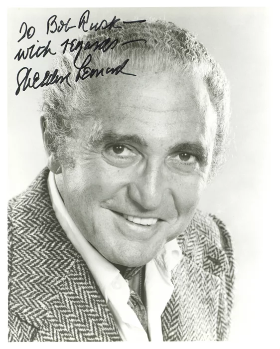 Sheldon Leonard autograph