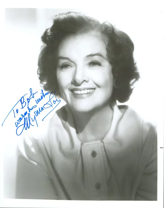 Myrna Loy autograph