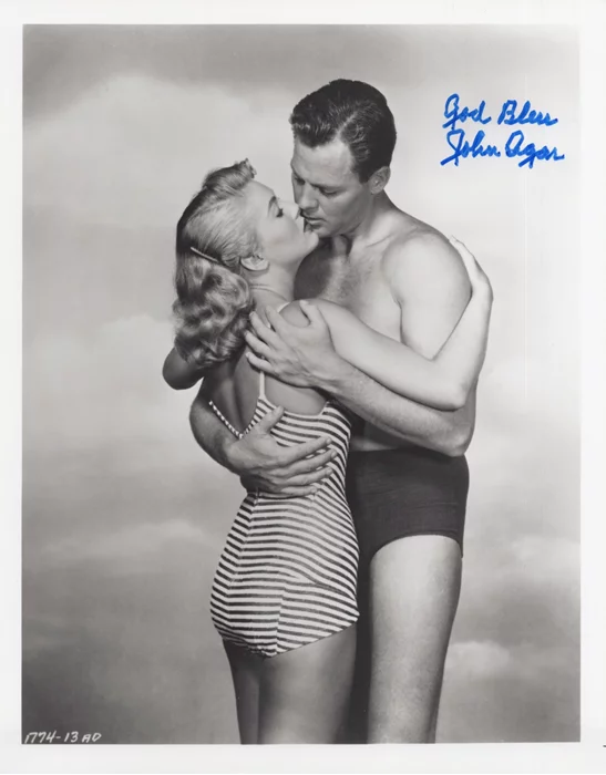 John Agar autograph