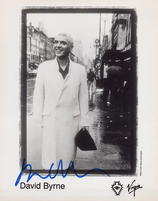 David Byrne autograph