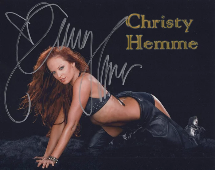 Christy Hemme autograph