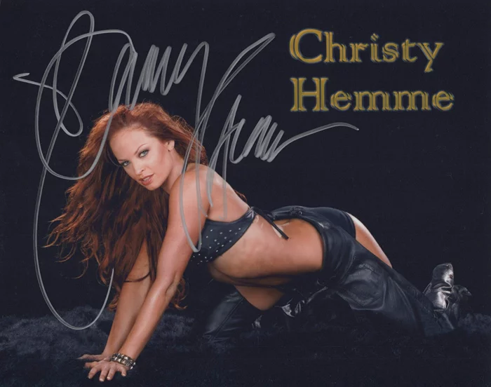 Christy Hemme autograph