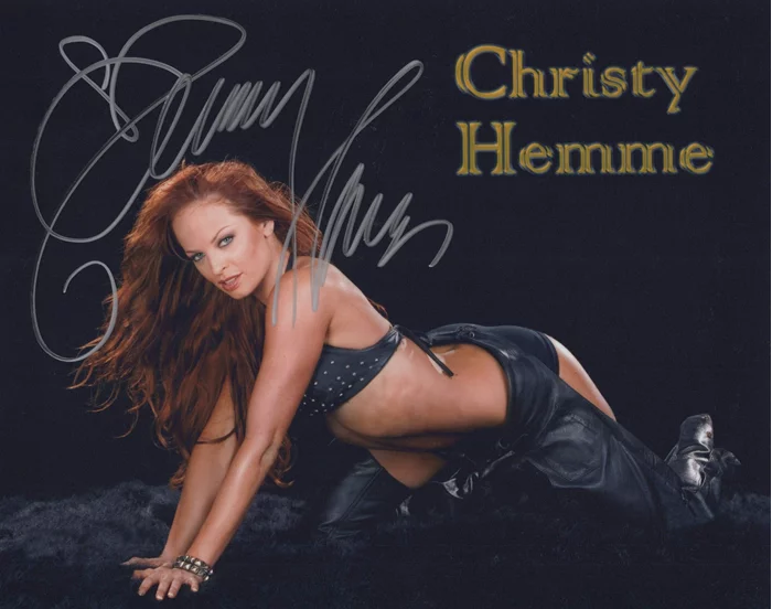 Christy Hemme autograph
