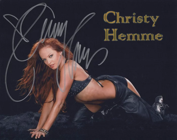 Christy Hemme autograph