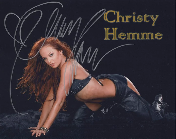 Christy Hemme autograph