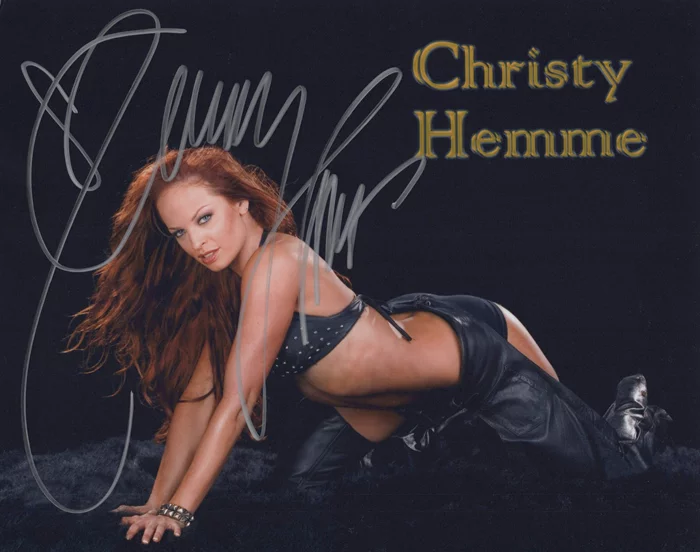 Christy Hemme autograph
