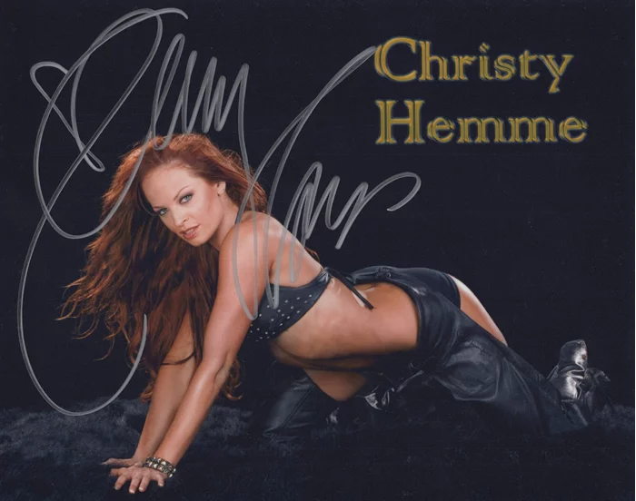 Christy Hemme autograph