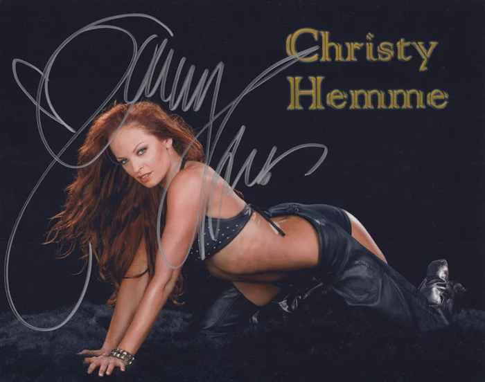 Christy Hemme autograph