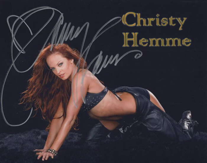 Christy Hemme autograph
