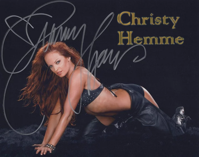 Christy Hemme autograph