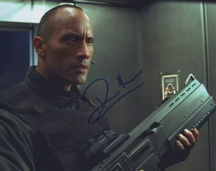 Dwayne Johnson autograph