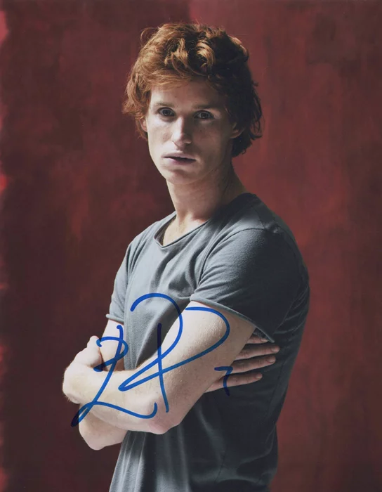 Eddie Redmayne autograph
