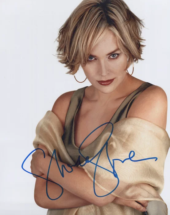 Sharon Stone autograph