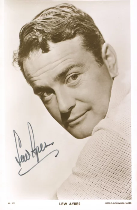 Lew Ayres autograph