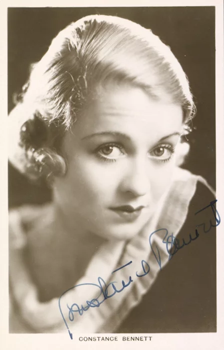 Constance Bennett autograph