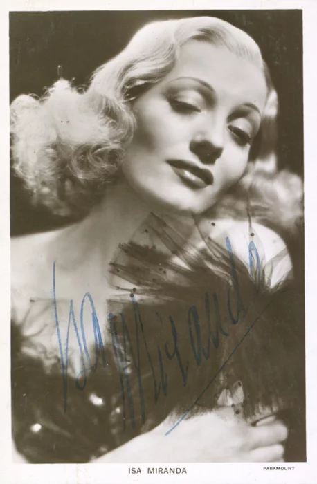 Isa Miranda autograph