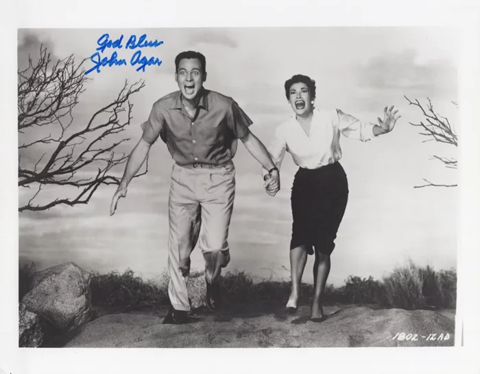 John Agar autograph