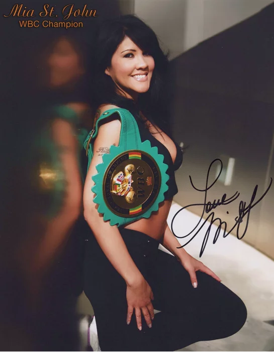Mia St. John autograph