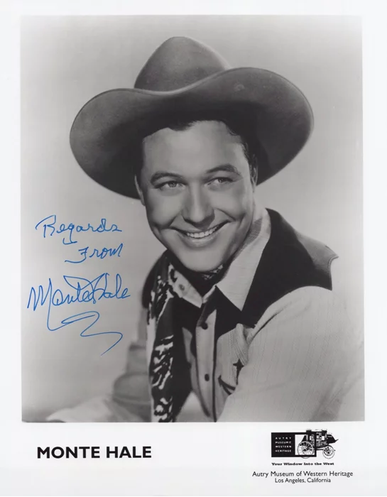 Monte Hale autograph