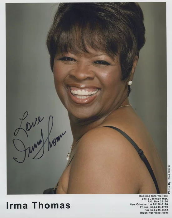 Irma Thomas autograph