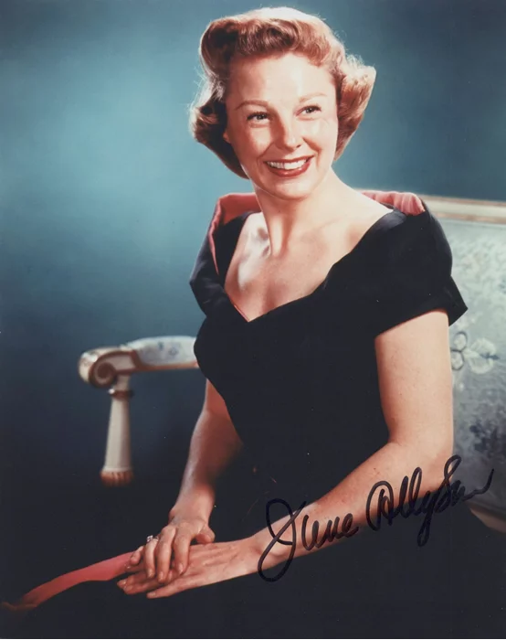 June Allyson autograph
