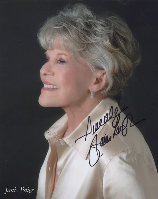 Janis Paige autograph