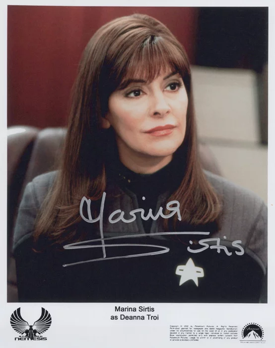 Marina Sirtis autograph