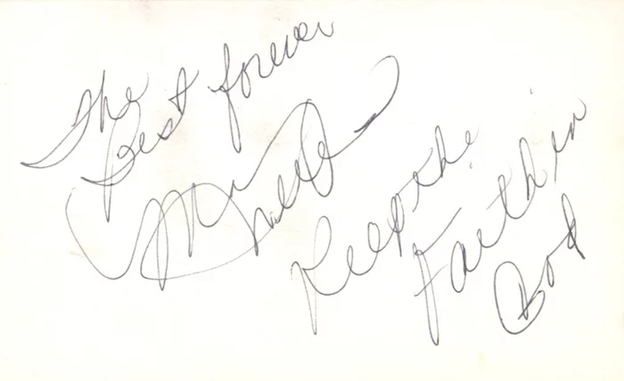 Mary Wells autograph