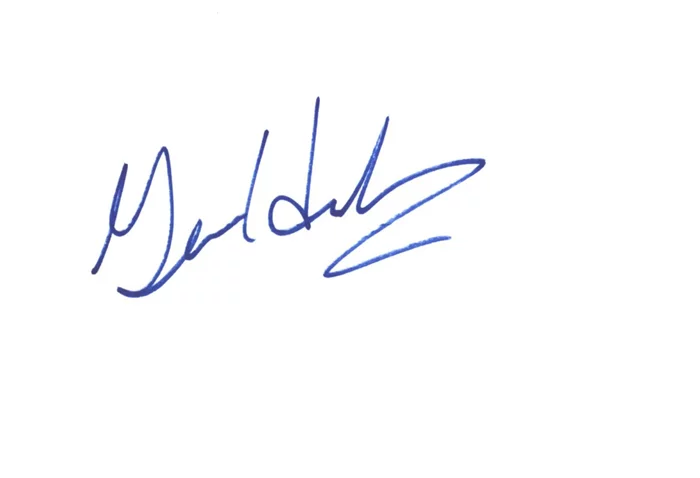 Gene Hackman autograph