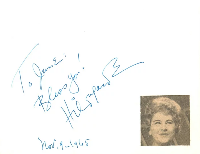 Hildegarde autograph