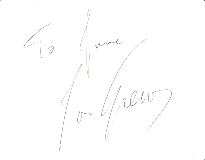 Jose Greco autograph
