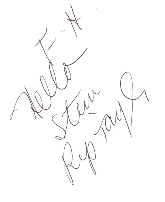 Rip Taylor autograph