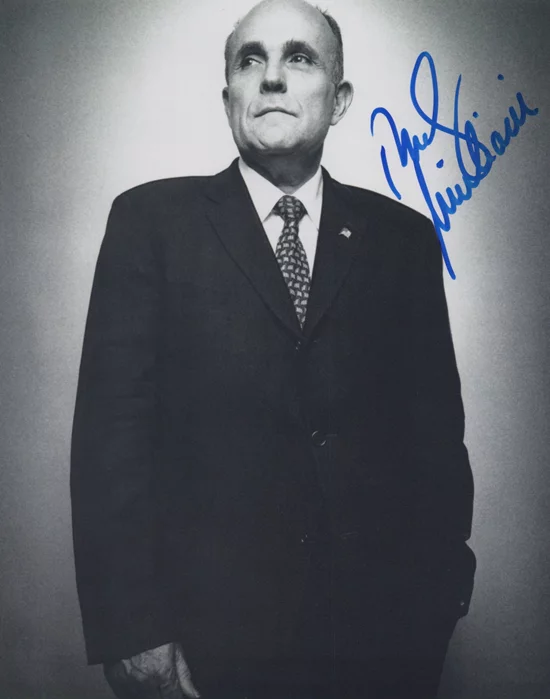 Rudy Giuliani autograph