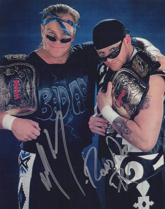 New Age Outlaws autograph