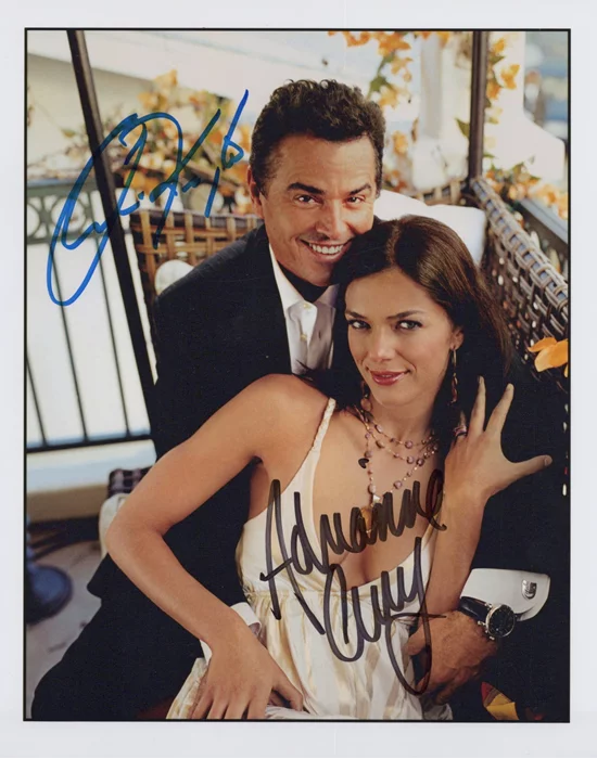 Christopher Knight and Adrianne Curry autograph