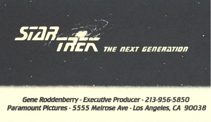 Gene Roddenberry autograph