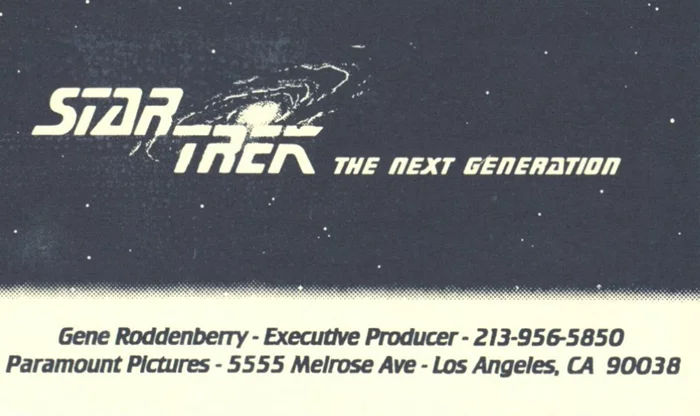 Gene Roddenberry autograph