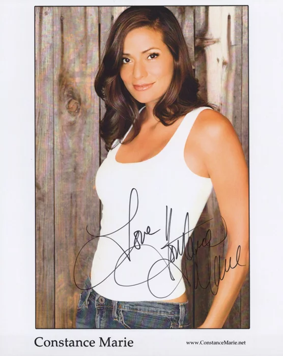 Constance Marie autograph