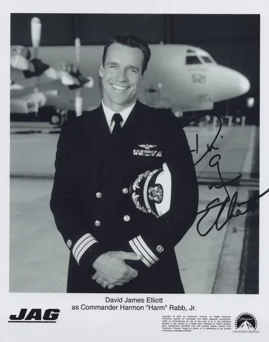 David James Elliott autograph