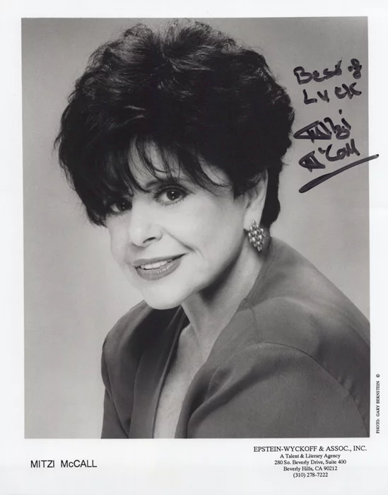 Mitzi McCall autograph