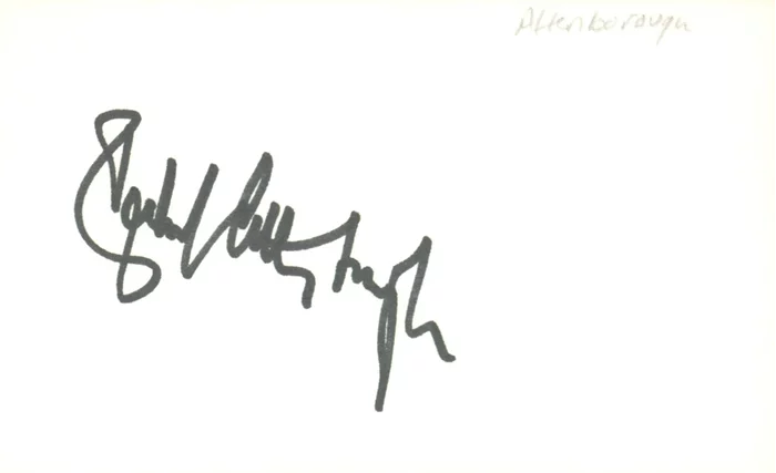 Richard Attenborough autograph