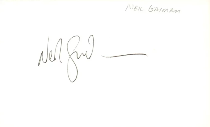 Neil Gaiman autograph