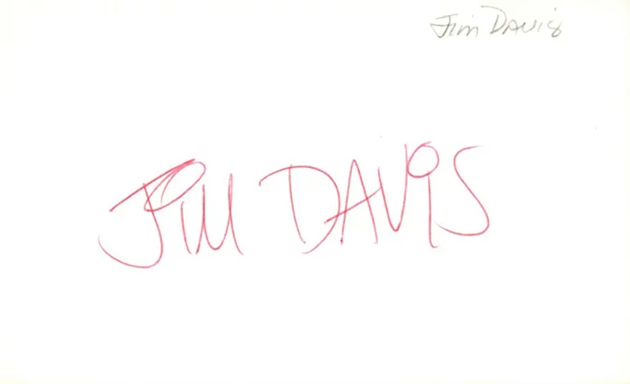 Jim Davis autograph