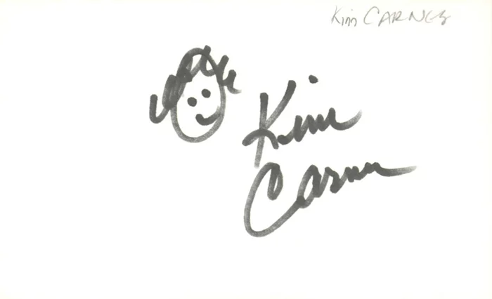 Kim Carnes autograph
