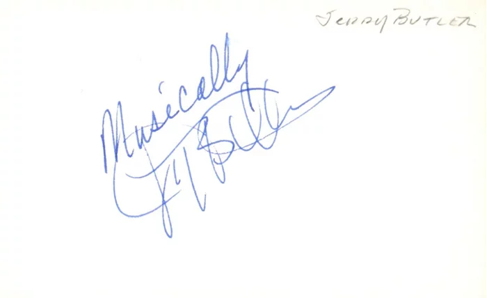 Jerry Butler autograph