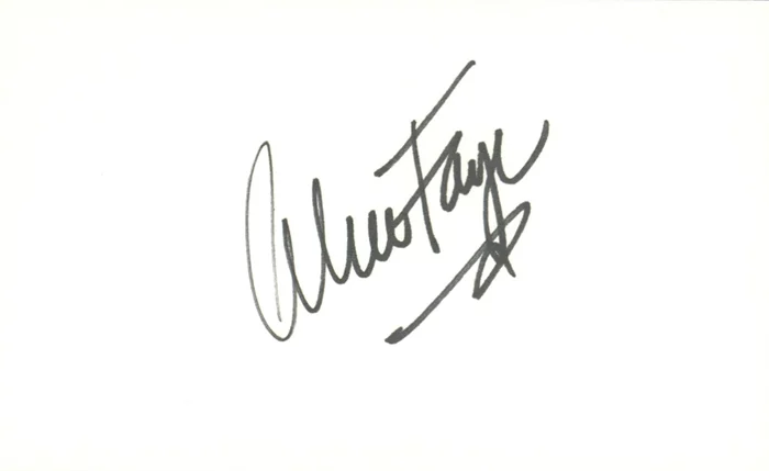 Alice Faye autograph