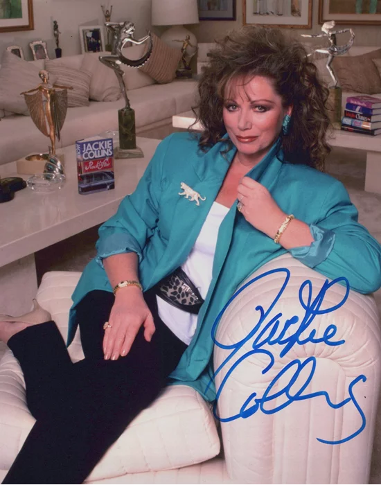 Jackie Collins autograph